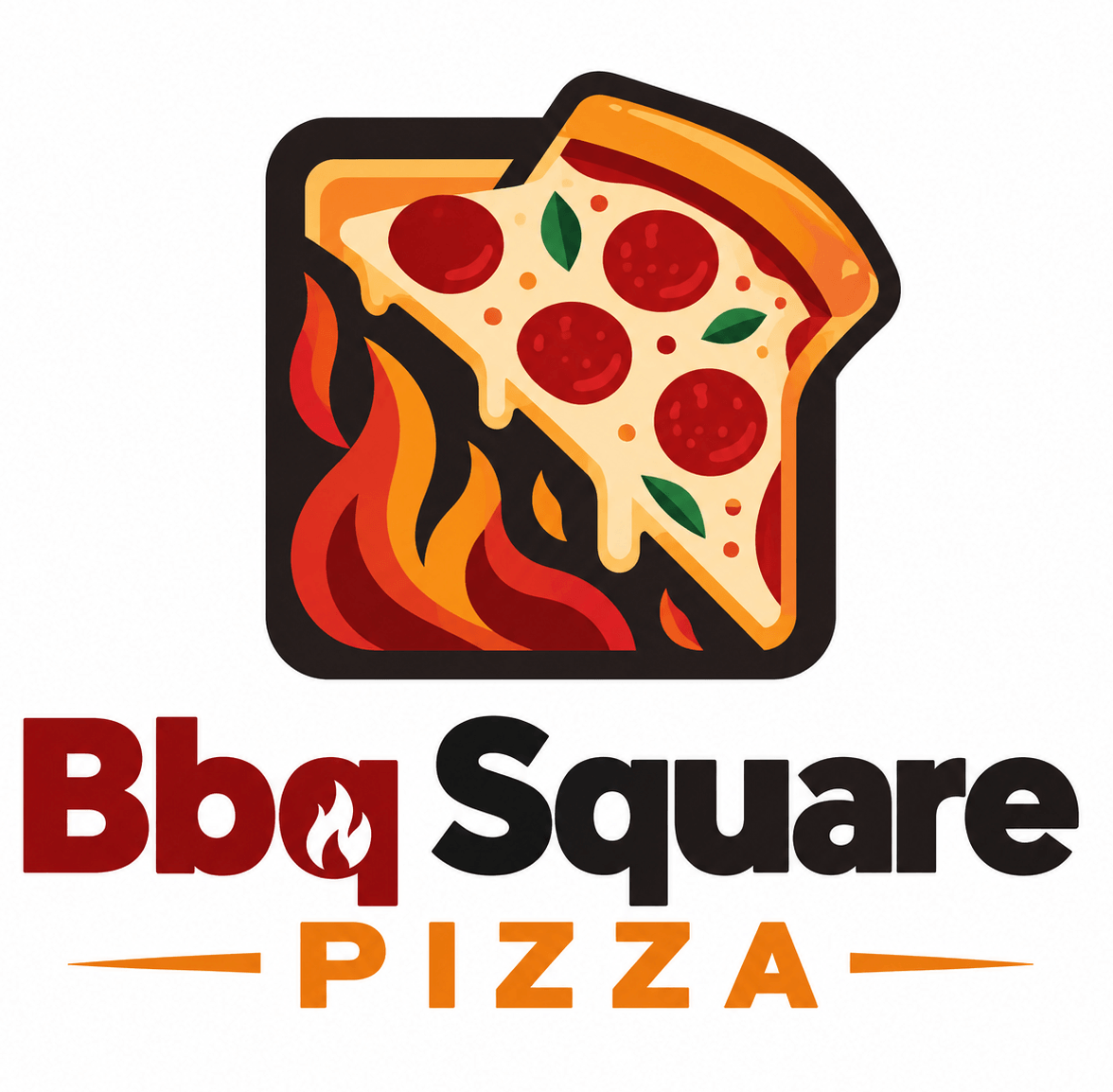 Bbq Square Pizza logo