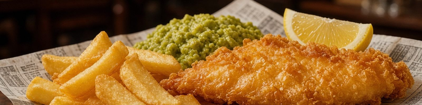 crispy fish and chips in Cardiff menu photo