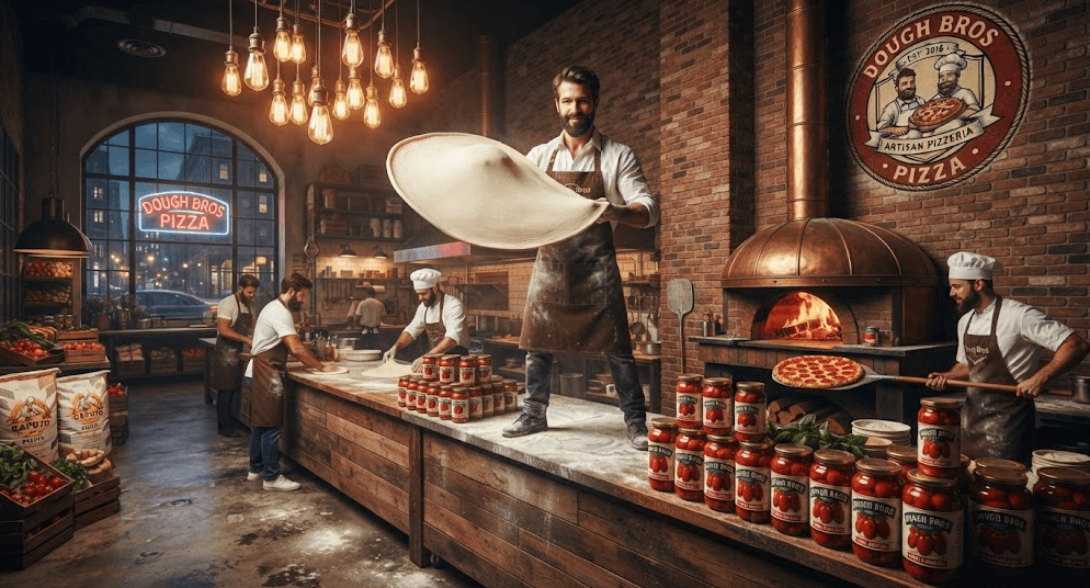 dough bros pizza in Cardiff food and menu
