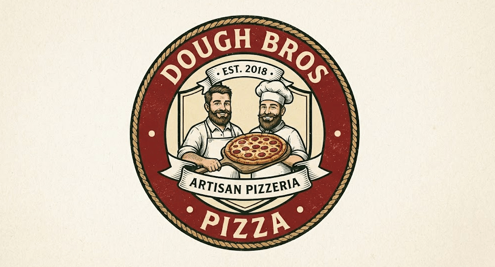 dough bros pizza logo