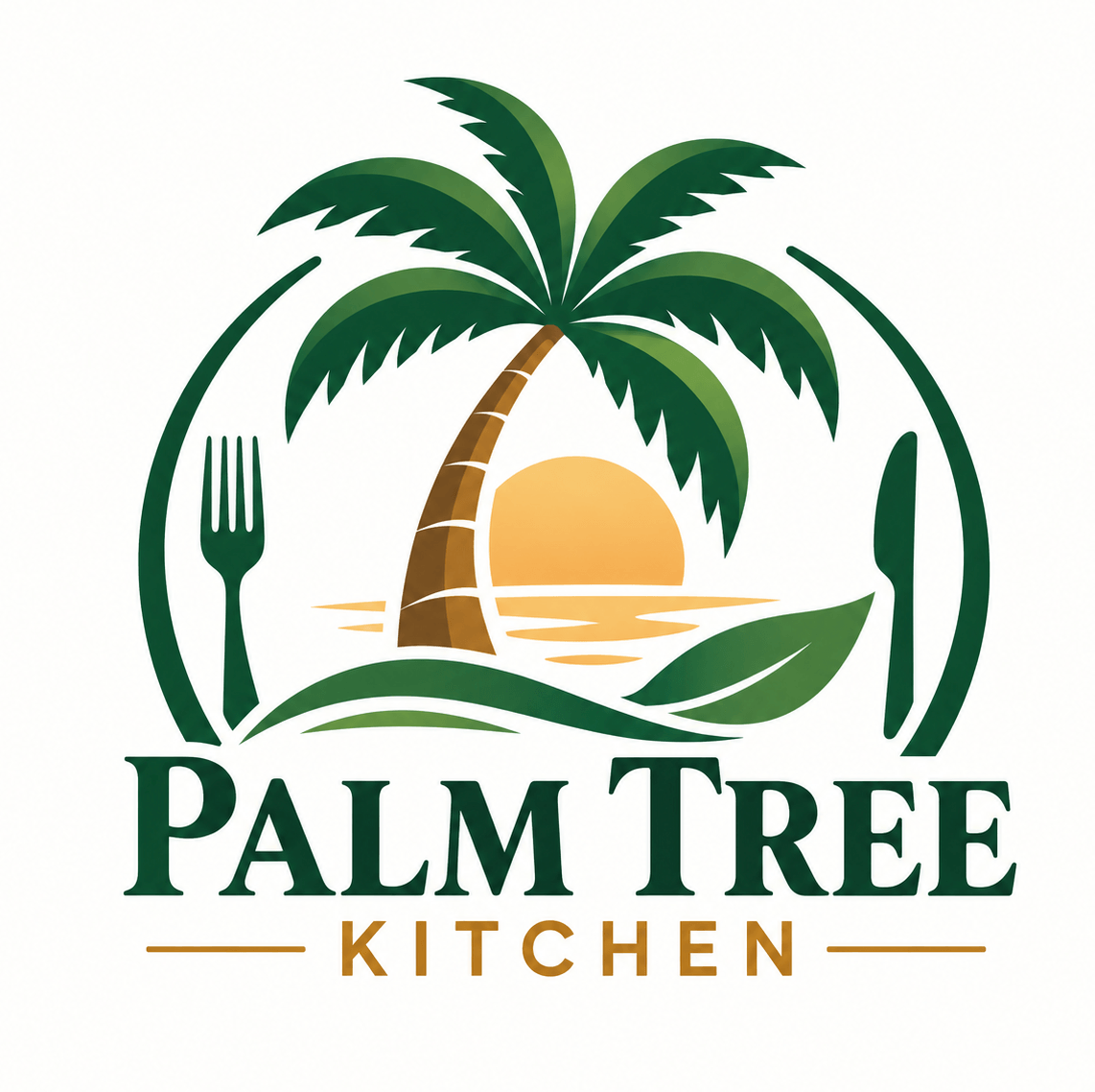 palm tree kitchen logo