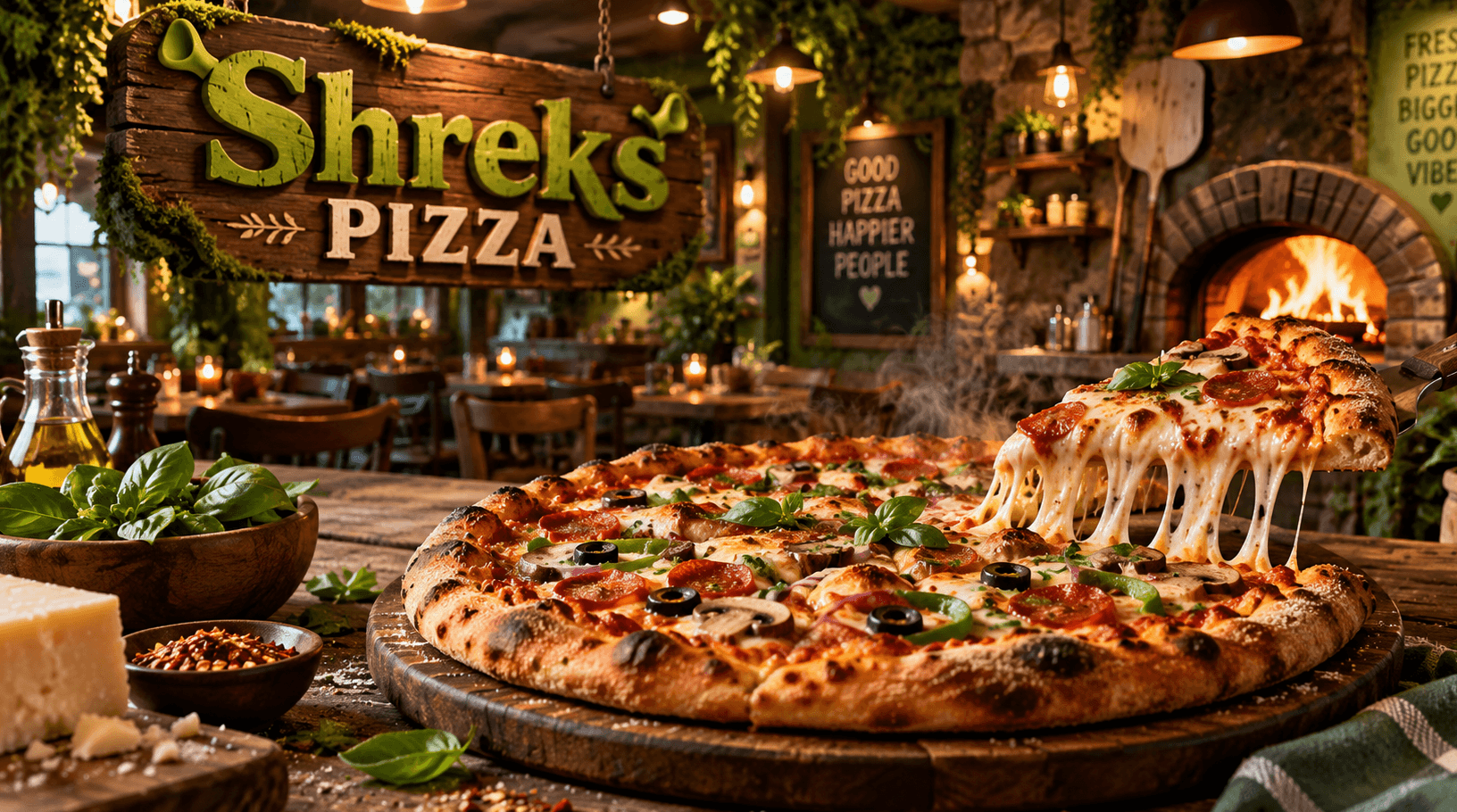 shreks pizza in Birkenhead food and menu