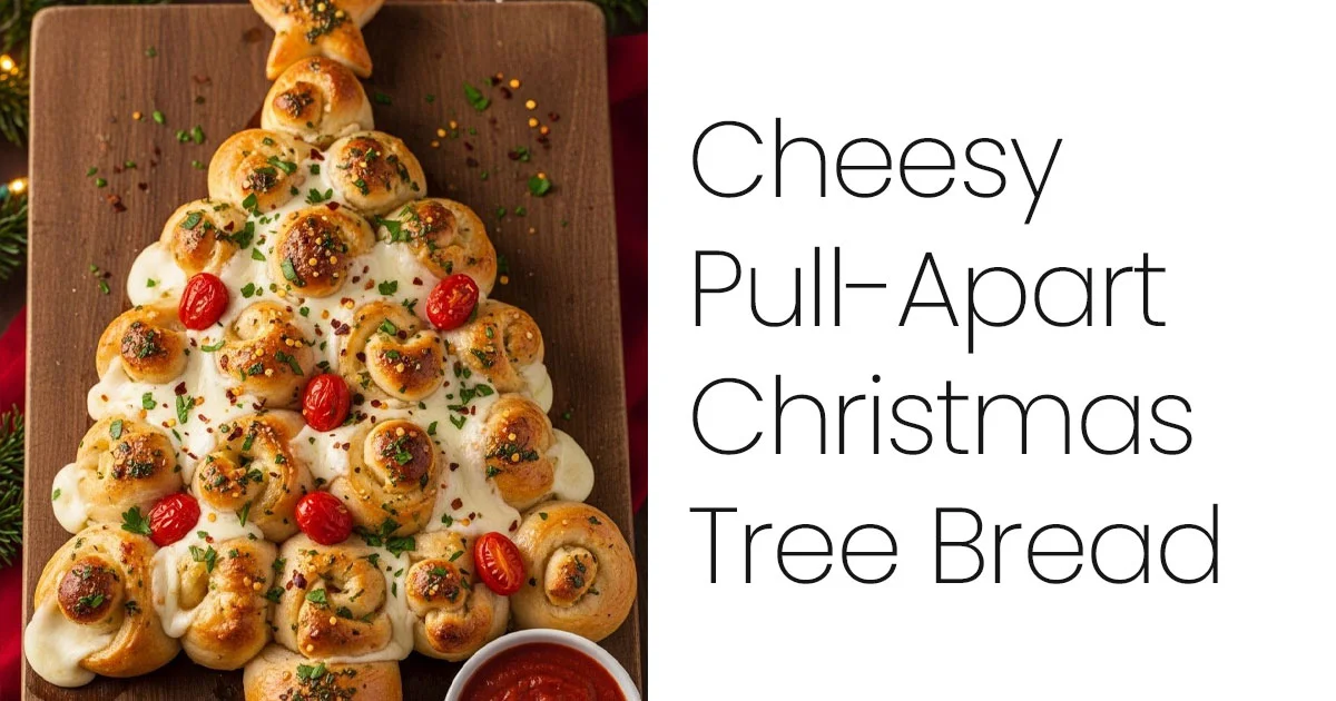 Cheesy Pull-Apart Christmas Tree Bread