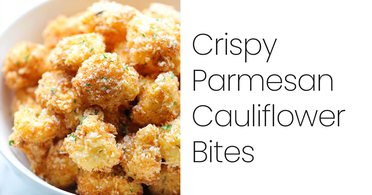 Crispy Parmesan Cauliflower Bites