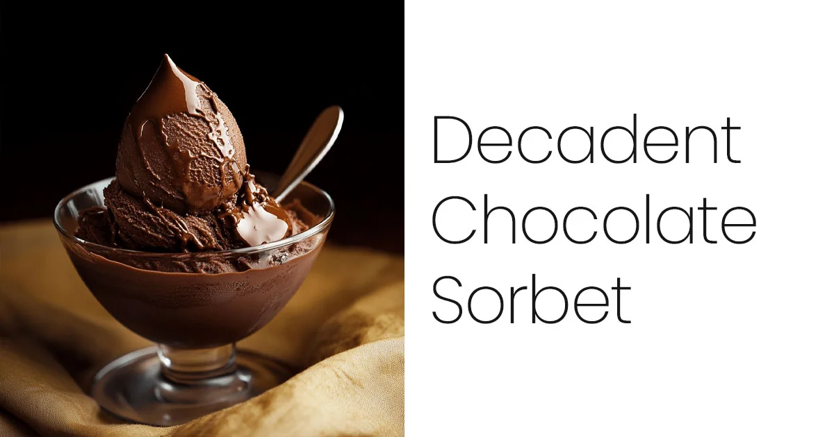Decadent Chocolate Sorbet