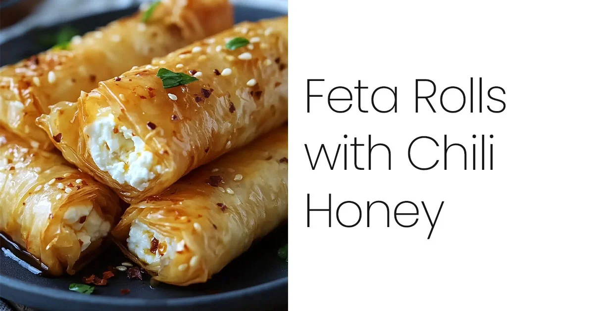 Feta Rolls with Chili Honey
