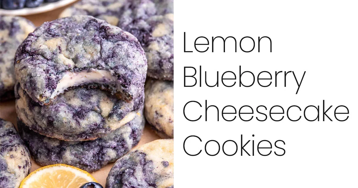 Lemon Blueberry Cheesecake Cookies