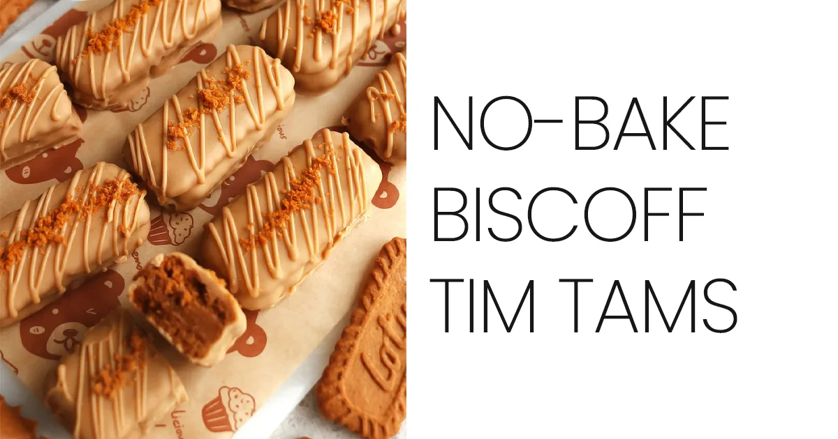 No-Bake Biscoff Tim Tams