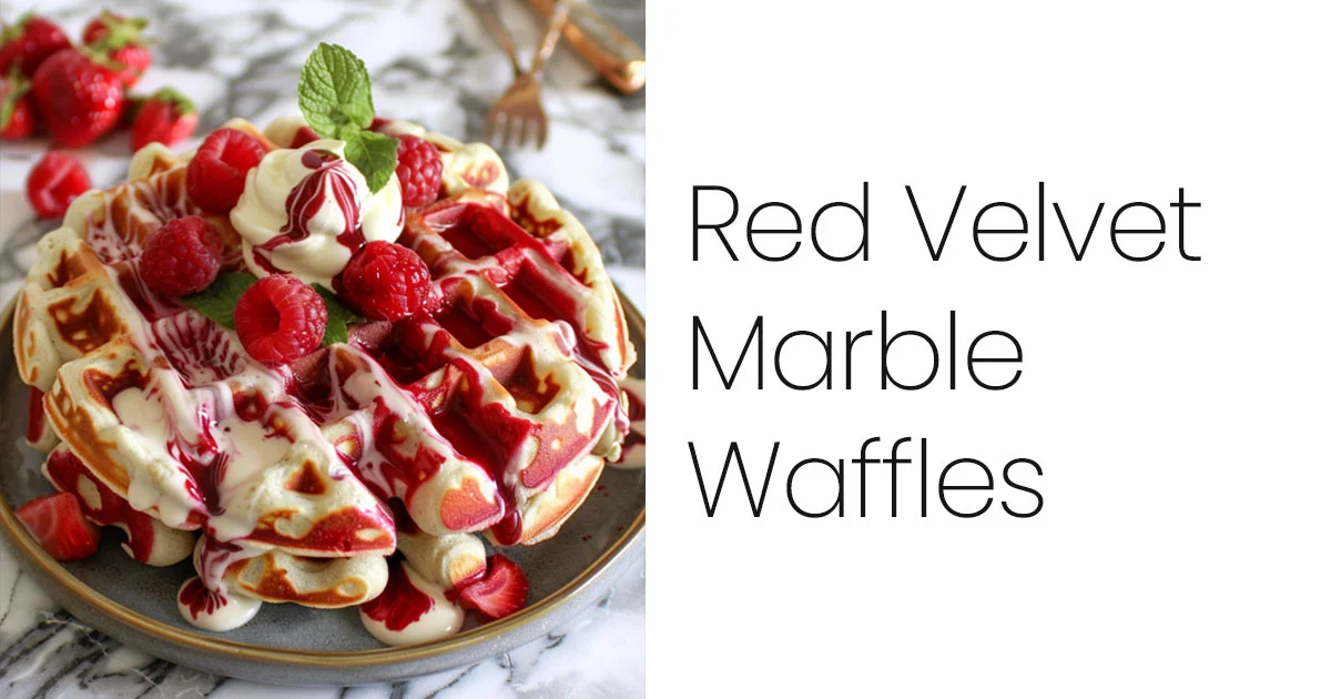 Red Velvet Marble Waffles