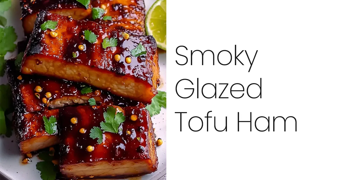 Smoky Glazed Tofu Ham