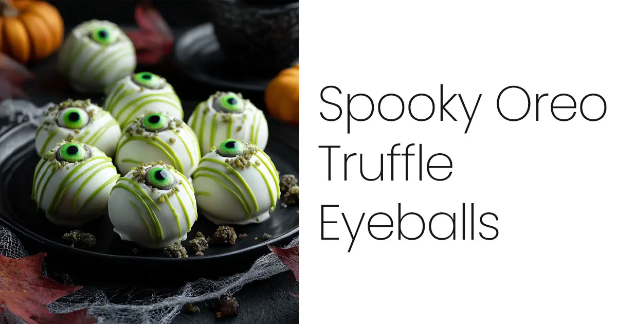 Spooky Oreo Truffle Eyeballs