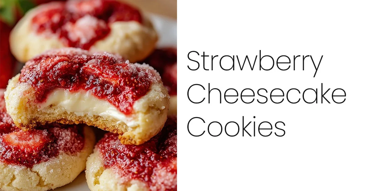 Strawberry Cheesecake Cookies