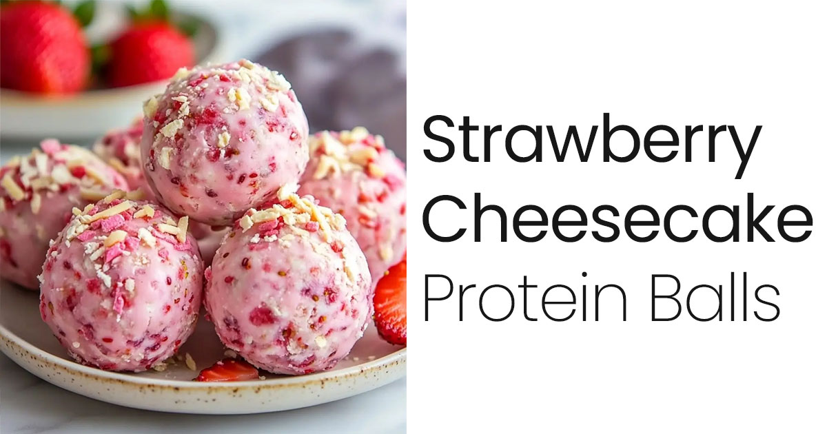 Strawberry Cheesecake Protein Balls
