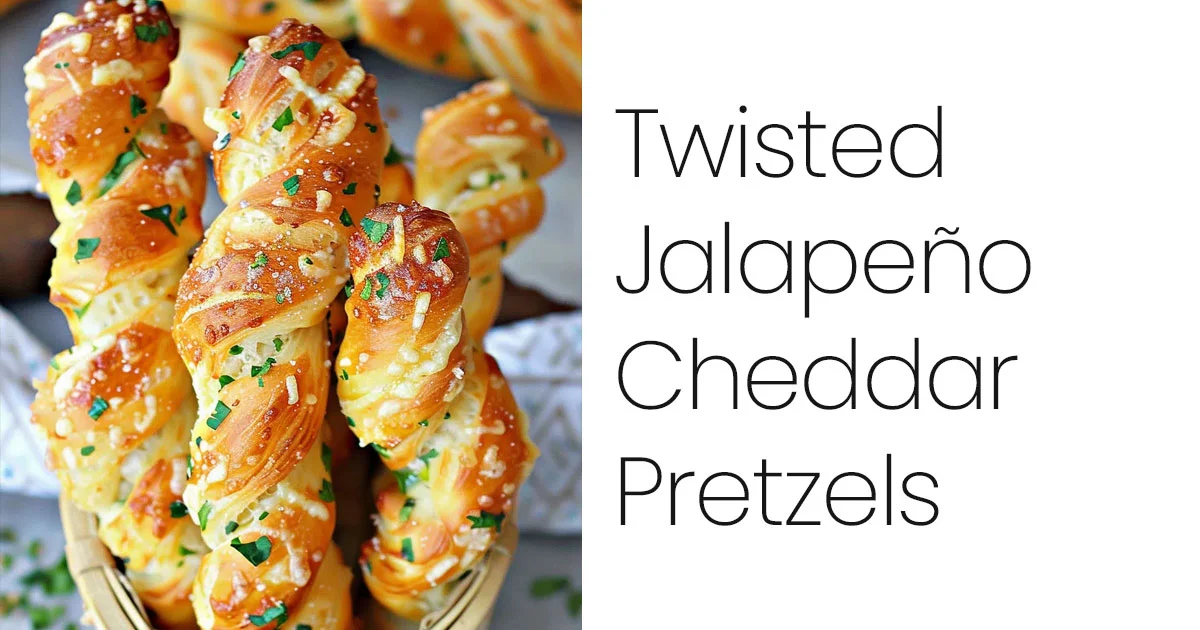Twisted Jalapeño Cheddar Pretzels